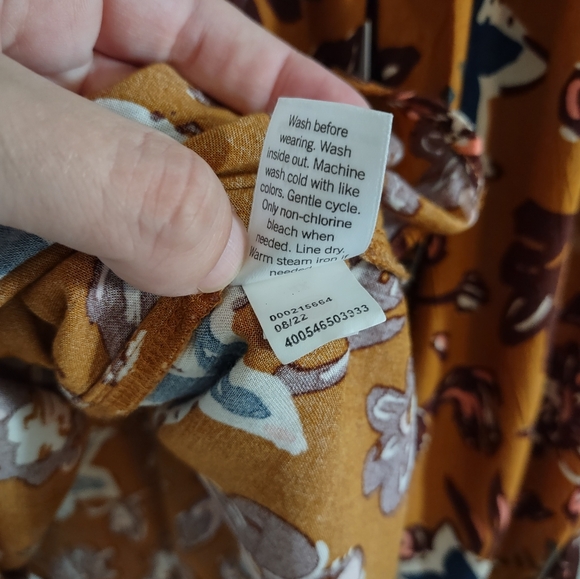 Sonoma Floral Print Square Neck Peasant Blouse NWT - Picture 8 of 12